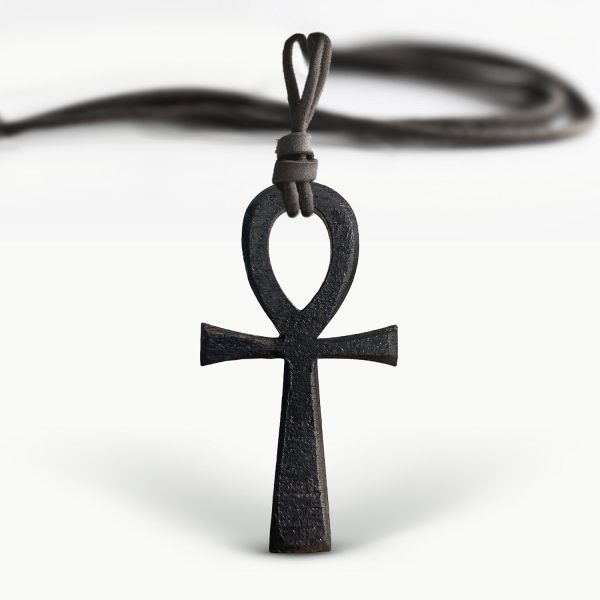 Amuleta Pandantiv din Lemn cu Simbolul Ankh wenge