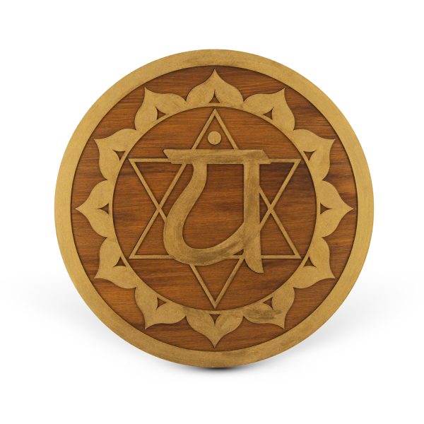 Tablou Lemn Mandala - Chakra Inimii Anahata