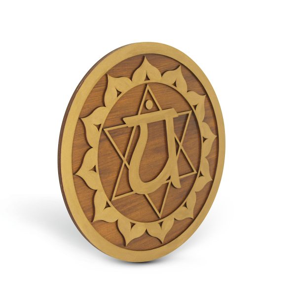 Tablou Lemn Mandala - Chakra Inimii Anahata