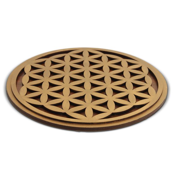 Tablou Lemn Mandala - Floarea Vietii - Flower of Life