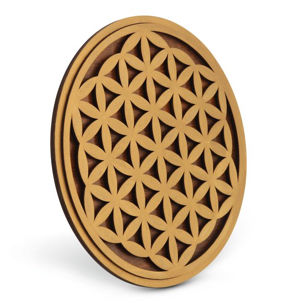 Tablou Lemn Mandala - Floarea Vietii - Flower of Life