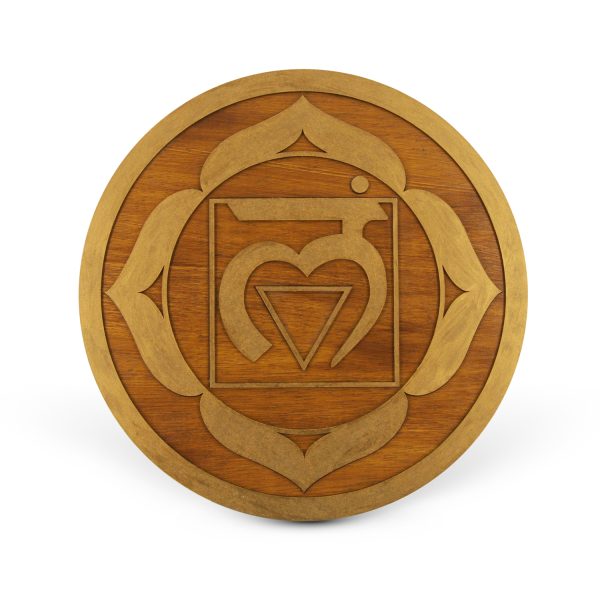 Tablou Lemn Mandala - Chakra Radacina Muladhara