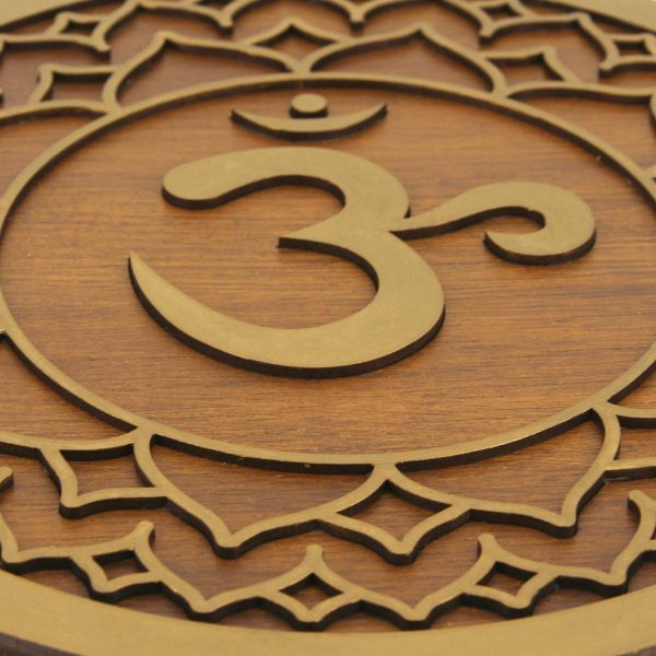 Tablou Lemn Mandala - Chakra Coroanei Sahasrara