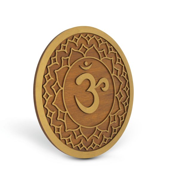 Tablou Lemn Mandala - Chakra Coroanei Sahasrara
