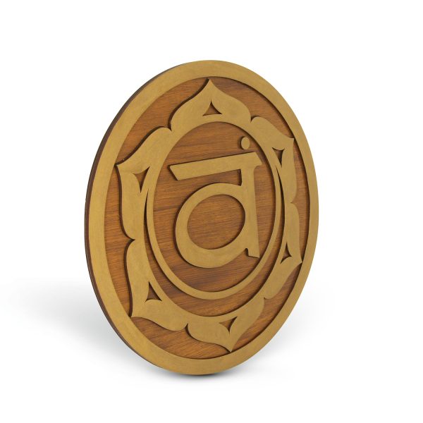 Tablou Lemn Mandala - Chakra Sacrala Svadisthana