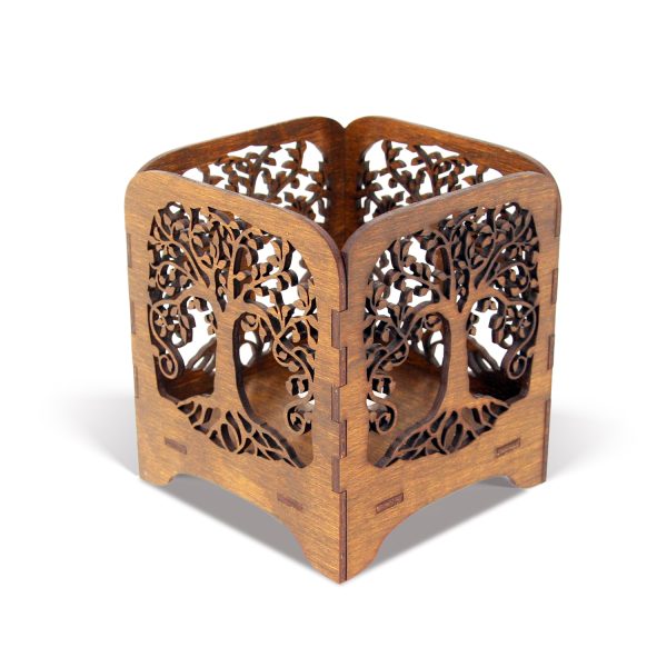 Suport lumanare din lemn - Tree of Life