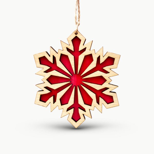 Decoratiune Pom de Craciun Fulg de Nea 1