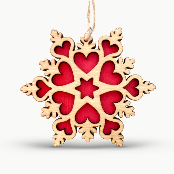 Decoratiune Pom de Craciun Fulg de Nea 2