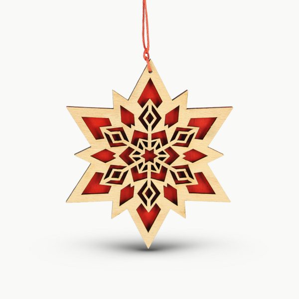 Decoratiune Pom de Craciun Fulg de Nea 3