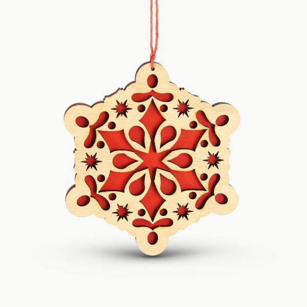 Decoratiune Pom de Craciun Fulg de Nea 4