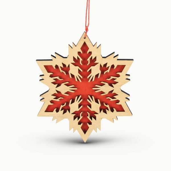 Decoratiune Pom de Craciun Fulg de Nea 5