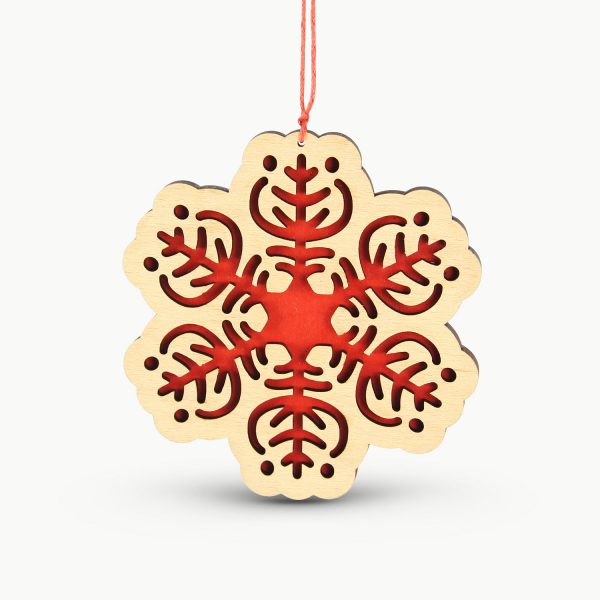 Decoratiune Pom de Craciun Fulg de Nea 6