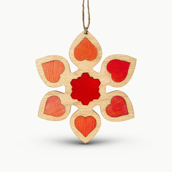 Decoratiune Pom de Craciun Intarsie - Harts